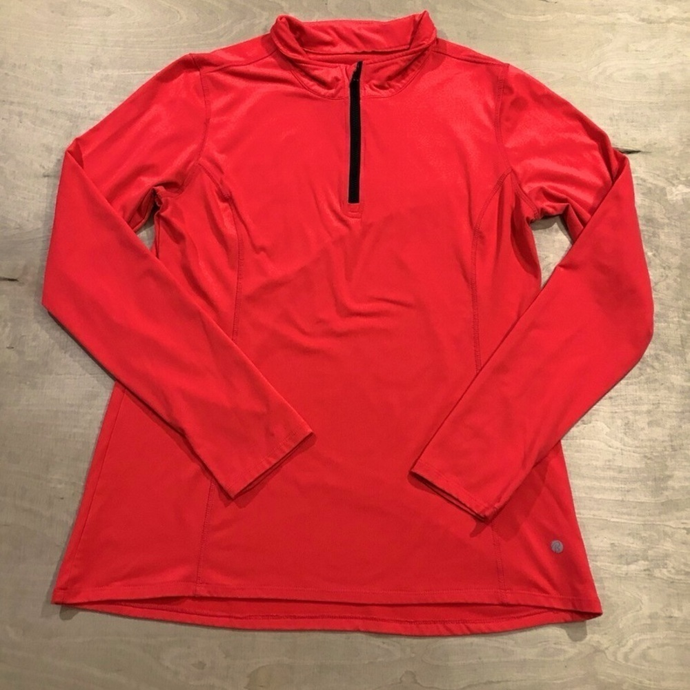 Bally Total Fitness Red Long Sleeve Pullover